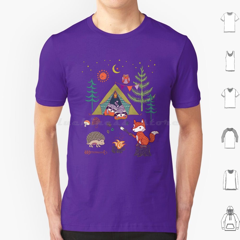 Outdoor Camping For Kids - T-shirt Campout Woodland Animals pour hommes,
