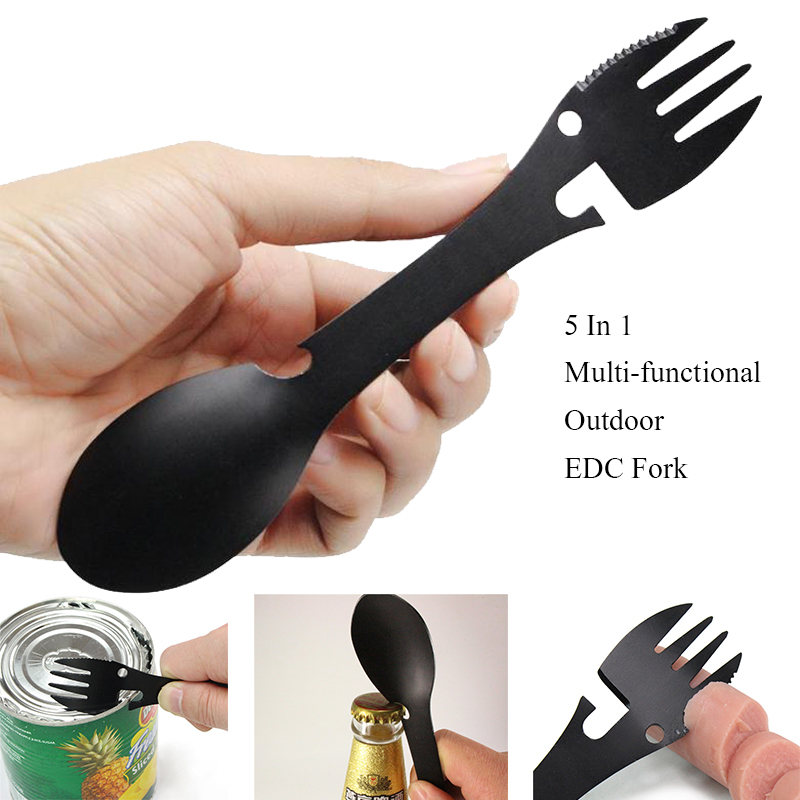 Outdoor Camping Utensils - Ensemble d'ustensiles de camping en acier