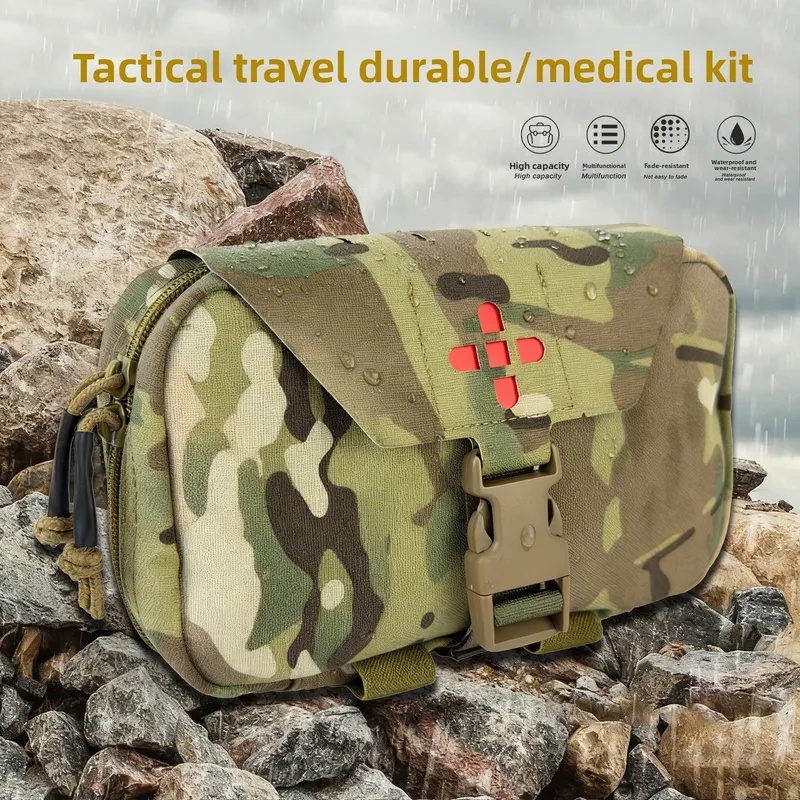 First Aid Kit Camping - Kit médical d'urgence tactique pour l'extérieur,