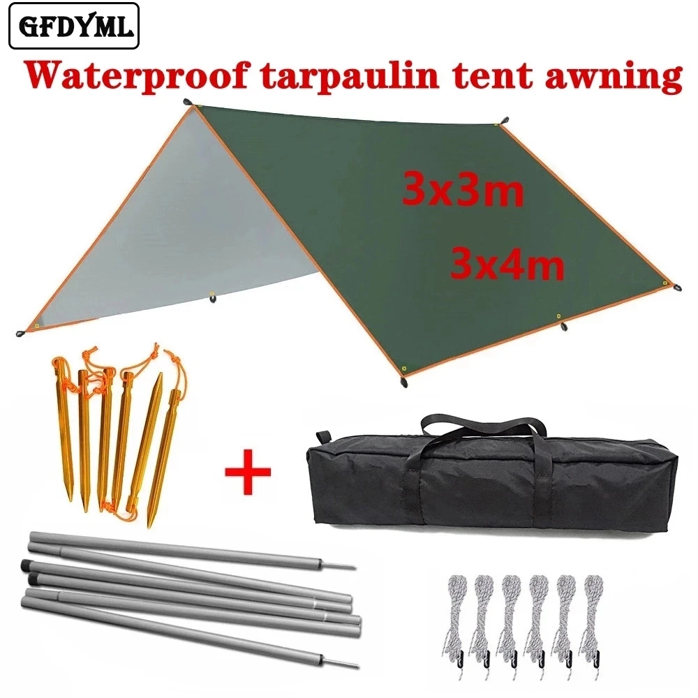 Outdoor Camping Automatic Quick Opening Tent - Auvent imperméable ultraléger de 4x3m et