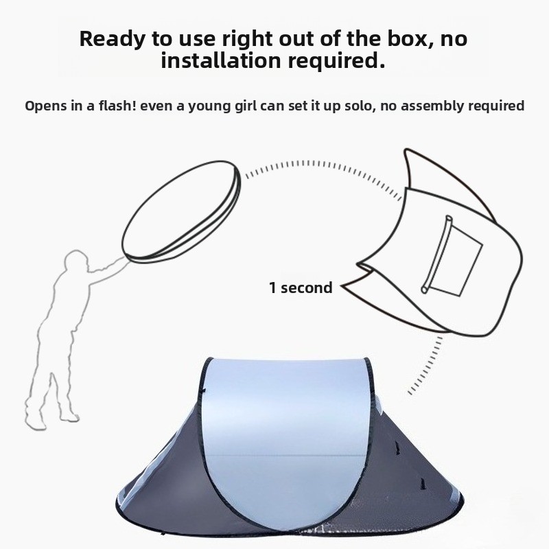 Tente de bateau pop-up à lance - Outdoor Camping Automatic Quick Opening Tent avis et prix