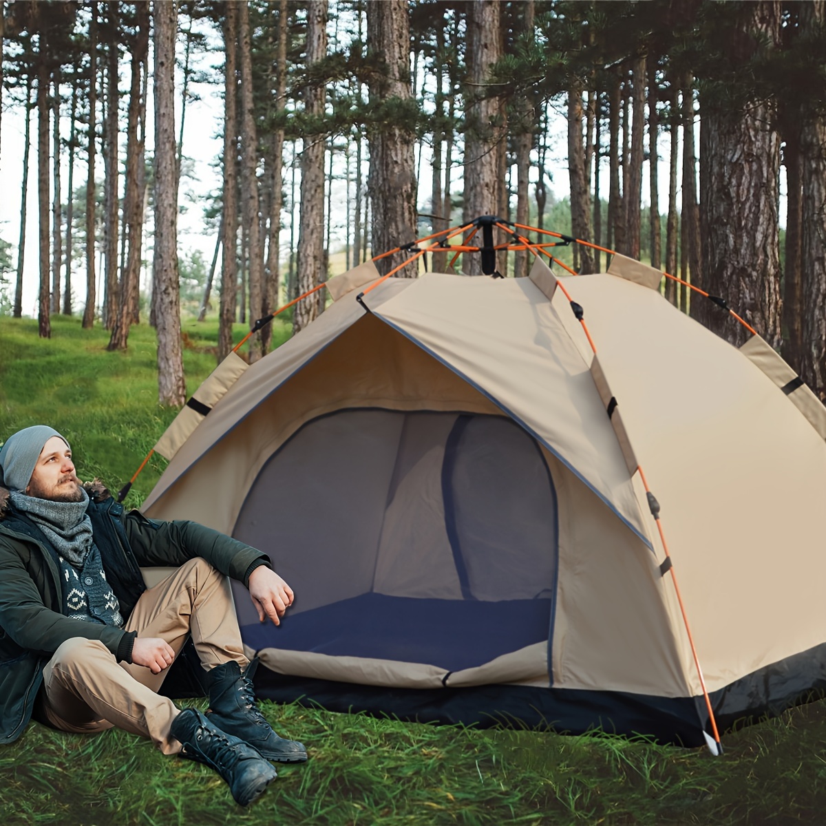 Tente automatique à ouverture  - Outdoor Camping Automatic Quick Opening Tent avis et prix