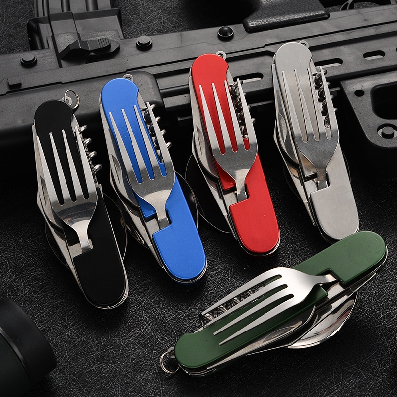 Vaisselle pliante 4 en 1, uste - Outdoor Camping Utensils avis et prix