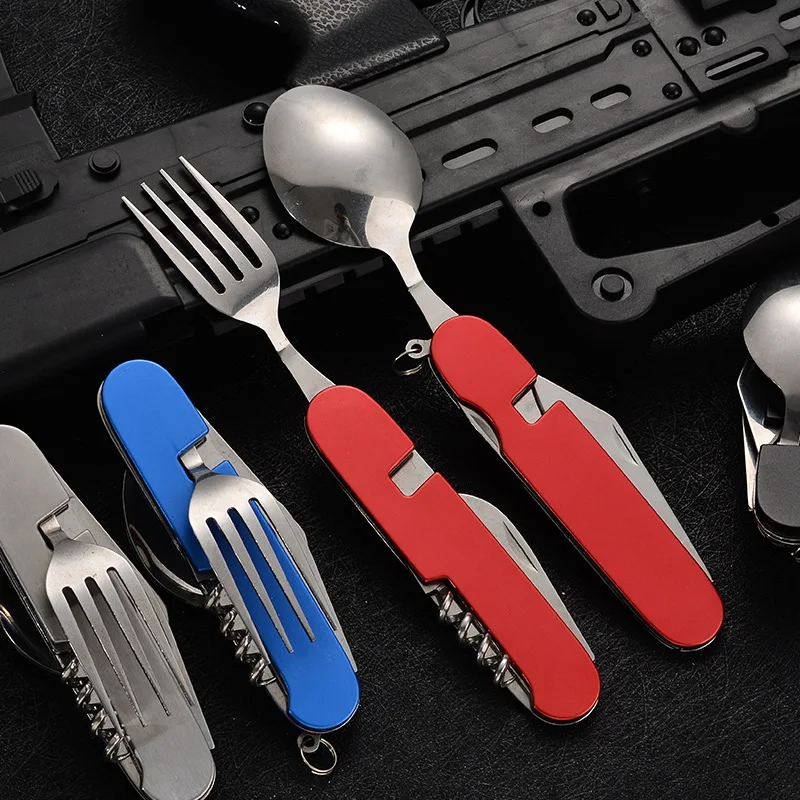 Vaisselle pliante 4 en 1, uste - Outdoor Camping Utensils avis et prix