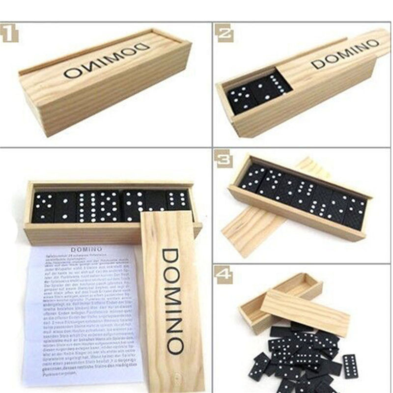 Jeu de dominos en bois 28 pièc - Outdoor Camping For Kids avis et prix