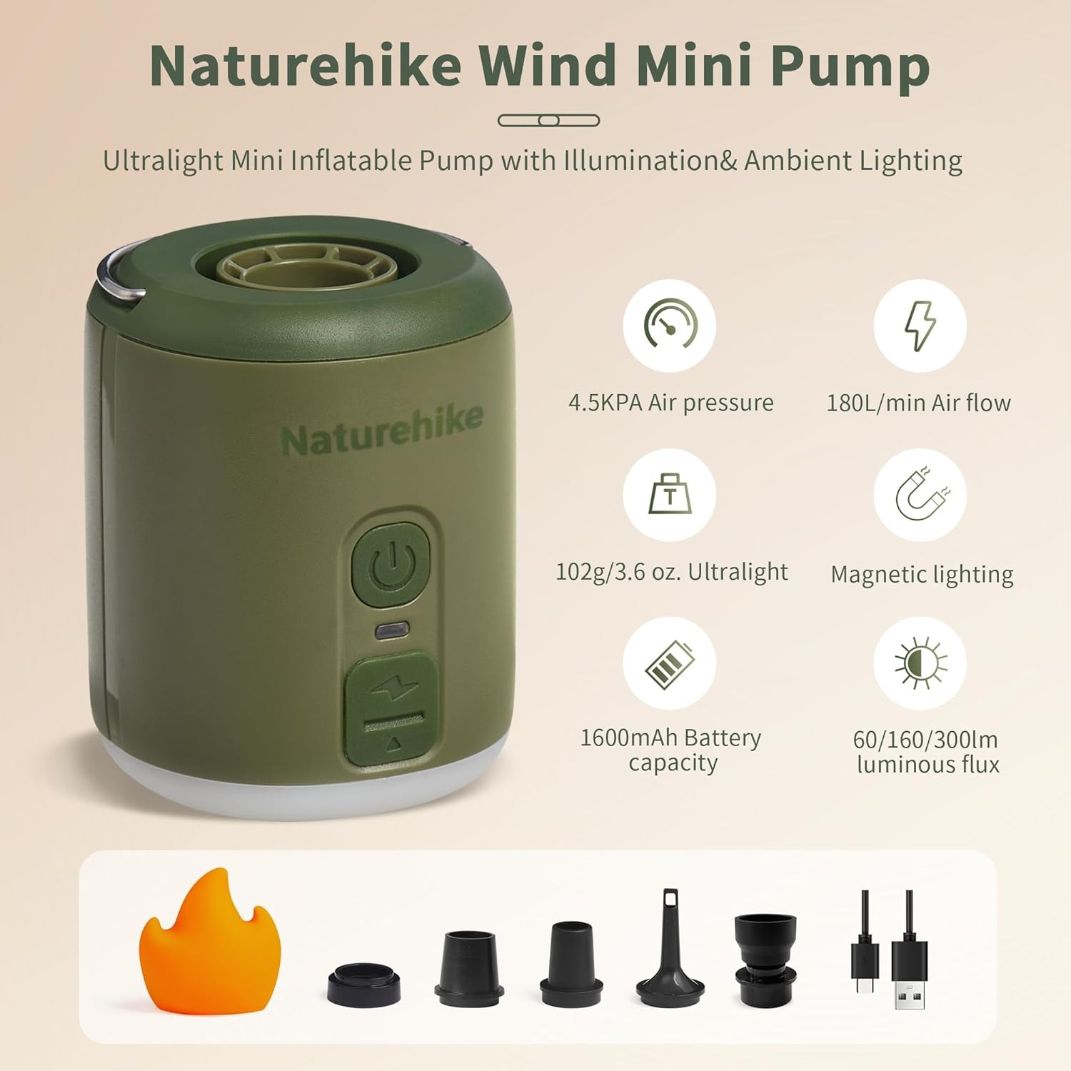Pompe à air multifonction Natu - Outdoor Camping Rugs avis et prix