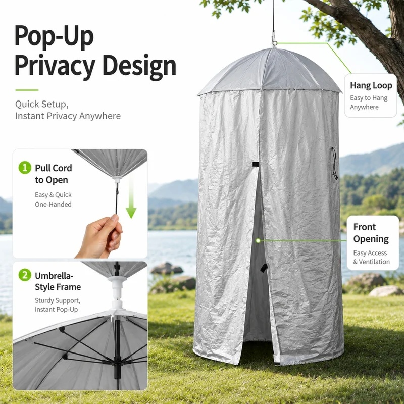 Abri d'intimité portable d'ext - Outdoor Camping Automatic Quick Opening Tent avis et prix