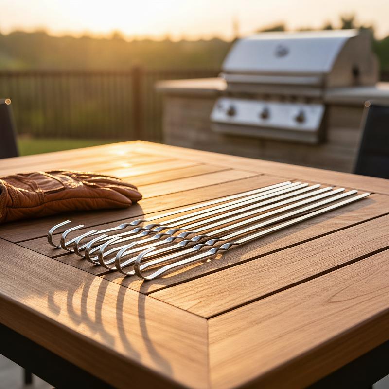 Brochettes de barbecue en acie - Outdoor Camping Utensils avis et prix