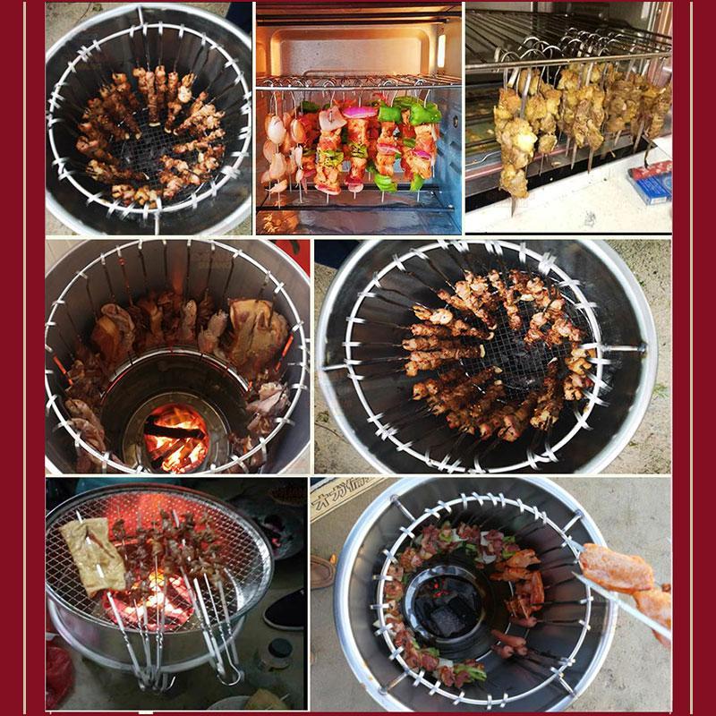 Brochettes de barbecue en acie - Outdoor Camping Utensils avis et prix
