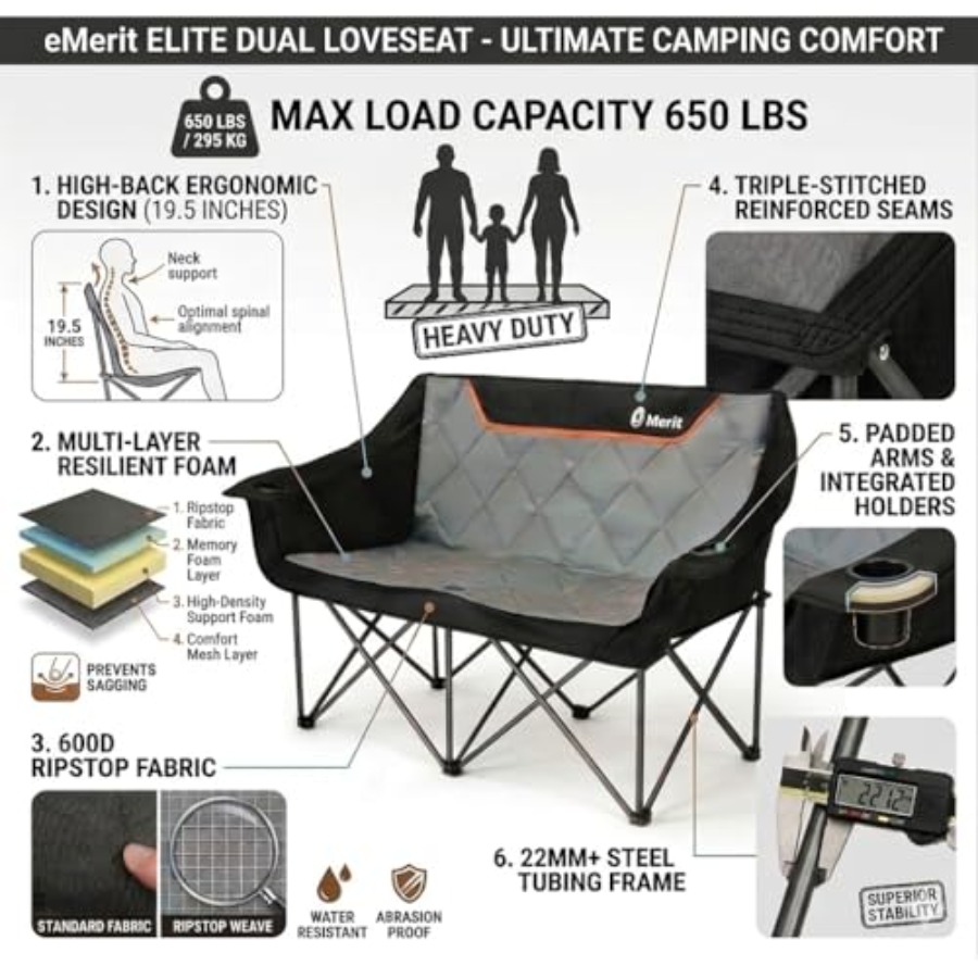 Chaise de camping surdimension - Camping Quad avis et prix