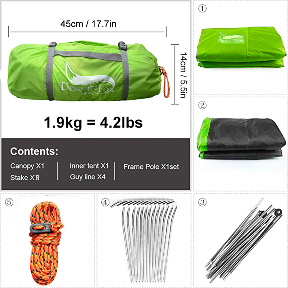 Tente Desert Fox 2 personnes t - Outdoor Camping Dome avis et prix