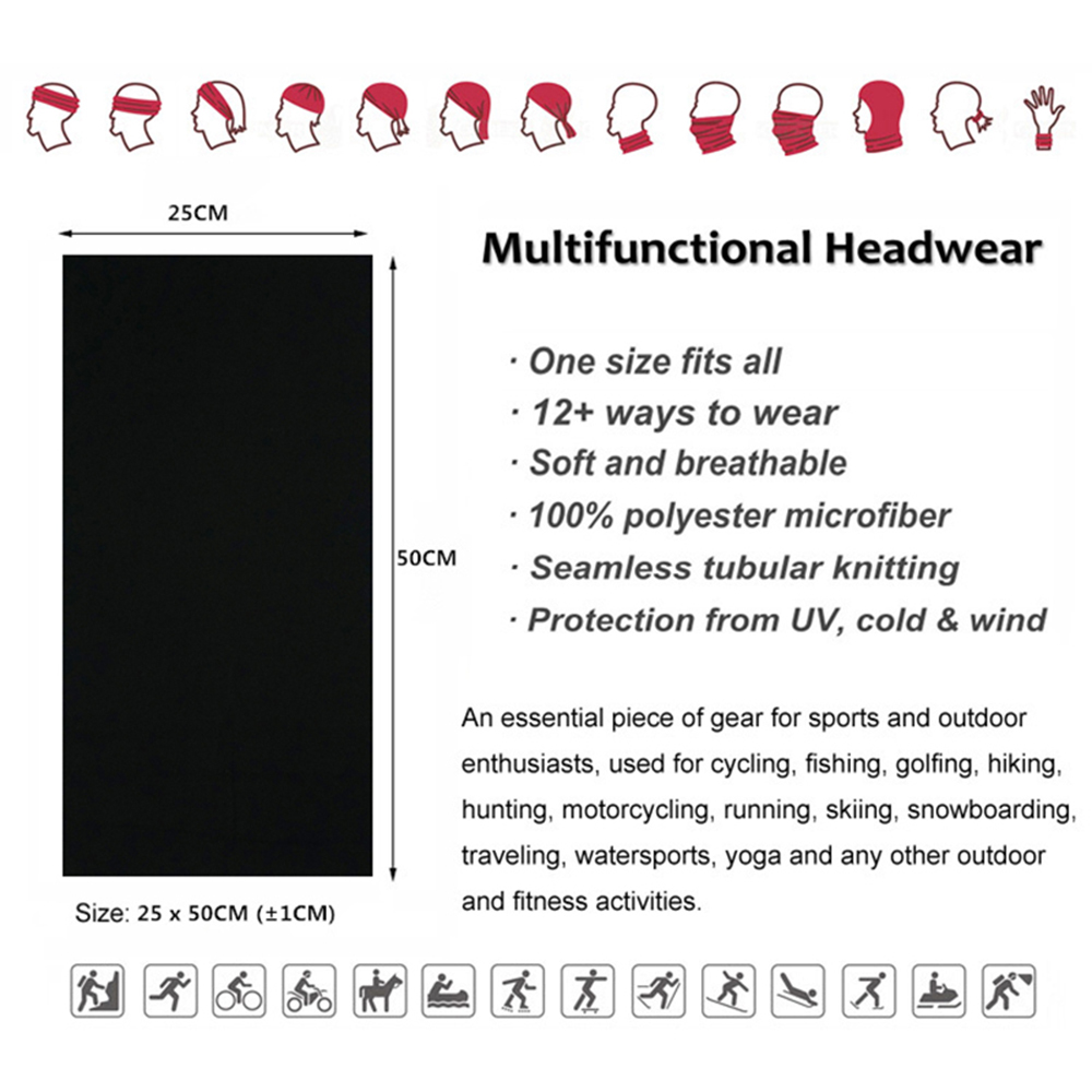 Bandanas de couleur unie sans  - Outdoor Camping Essential Gear avis et prix